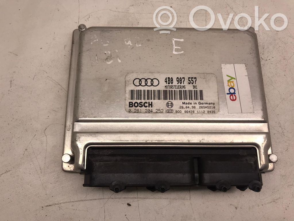 Engine control unit/module ECU   4B0907557,0261204252
