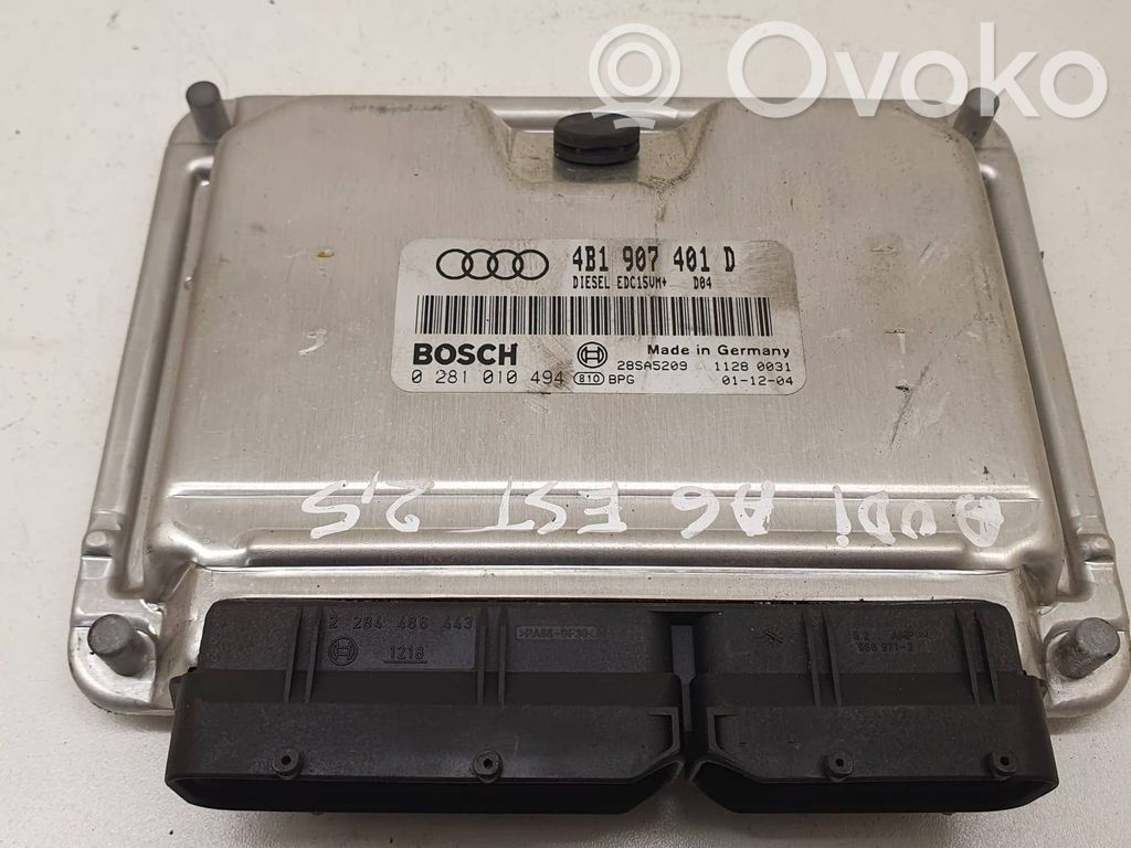 Engine control unit/module   4B1907401D,28SA5209,0281010494