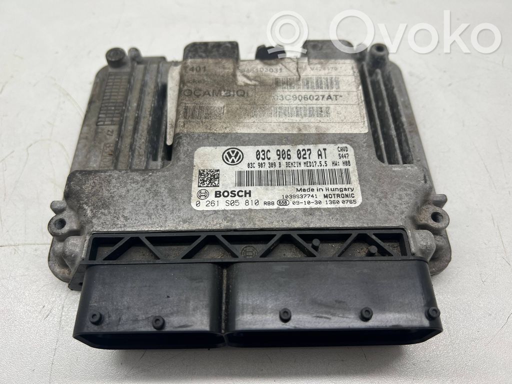 Engine control unit/module   03C906027AT,0261S05810,03C907309B