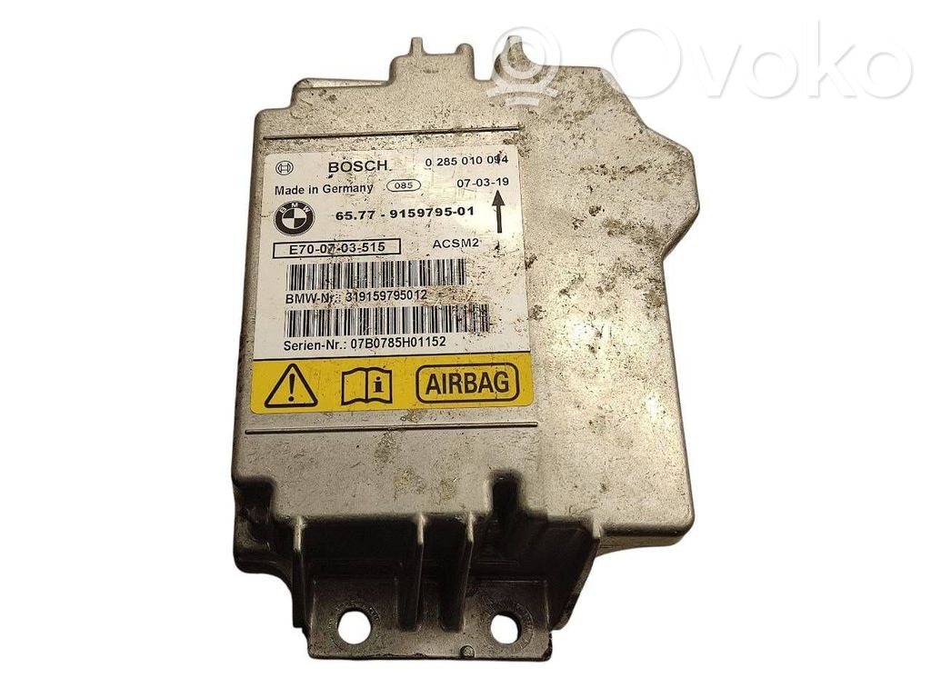 Airbag control unit/module   9159795,0285010094,65779159795,E700703515