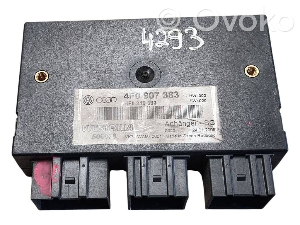 Audi A6 S6 C6 4F Module de contrôle crochet de remorque 