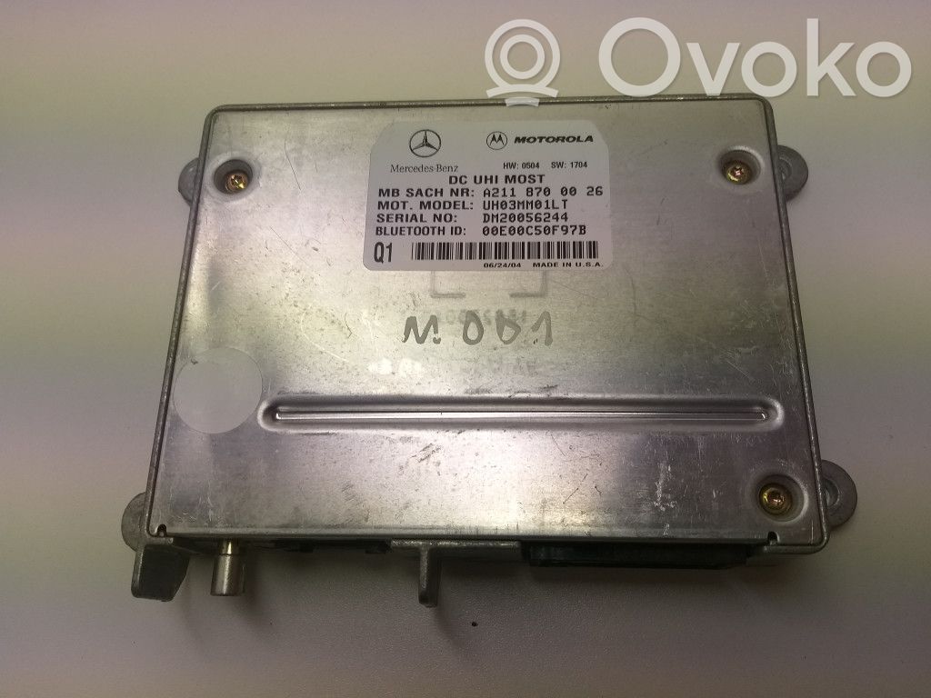 Mercedes-Benz E W211 Moduł / Sterownik Bluetooth 