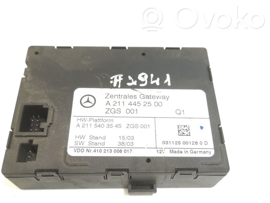 Door central lock control unit/module   A2114452500