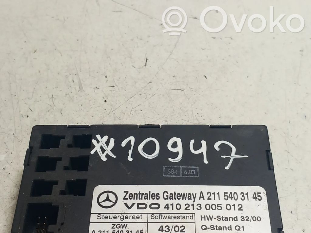Mercedes-Benz CLS C219 Gateway control module 