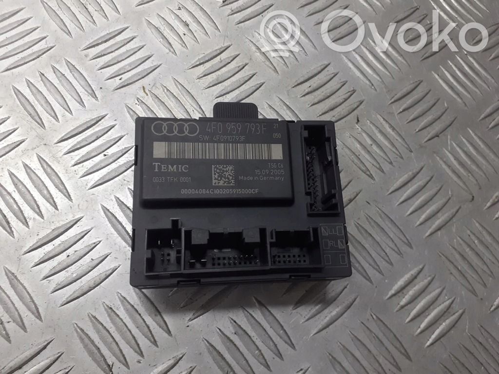 Audi A6 S6 C6 4F Unitate/modul comandă uși 