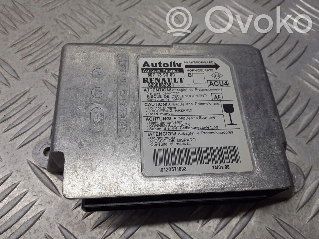 Unidad de control/módulo del Airbag   8200682381