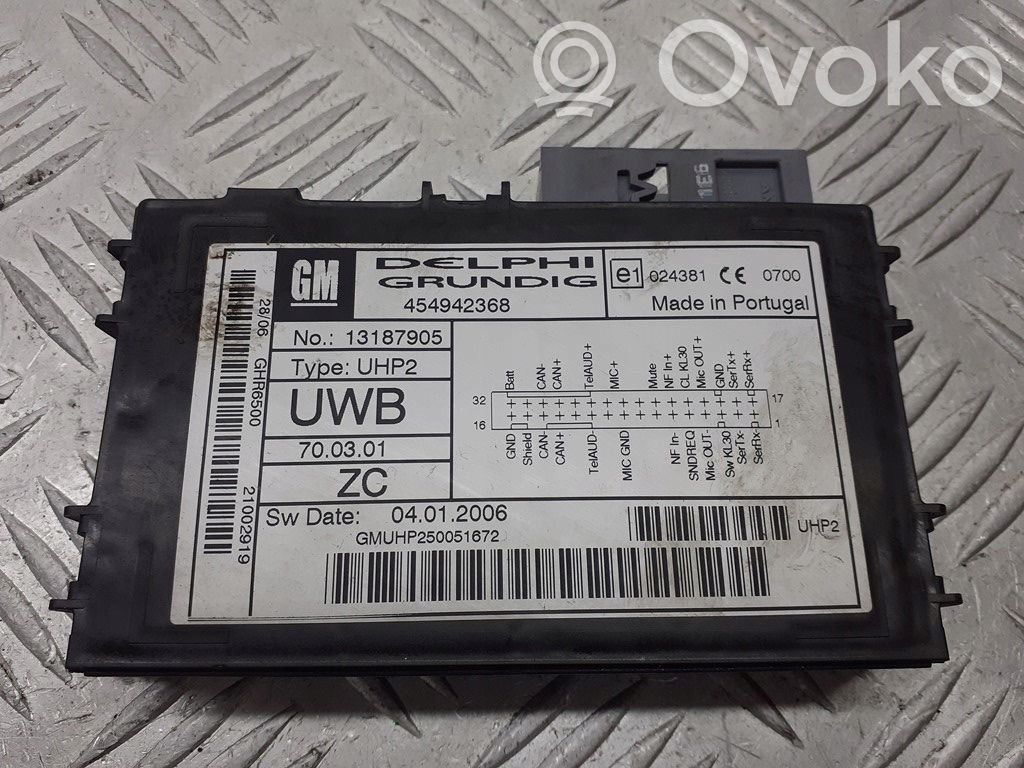Opel Vectra C Módulo de control por voz 