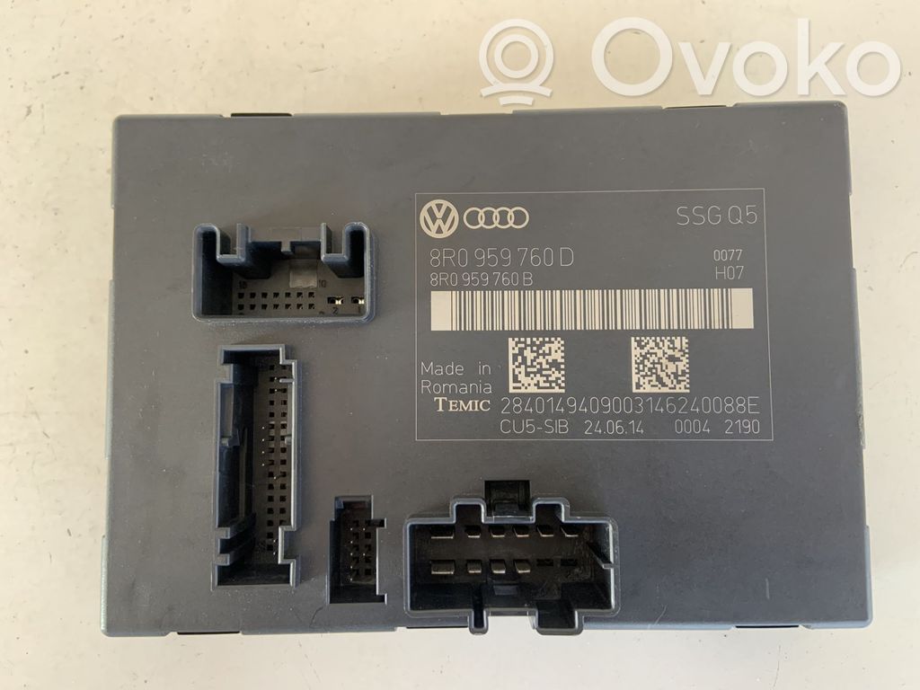 Audi Q5 SQ5 8R Module de commande de siège 