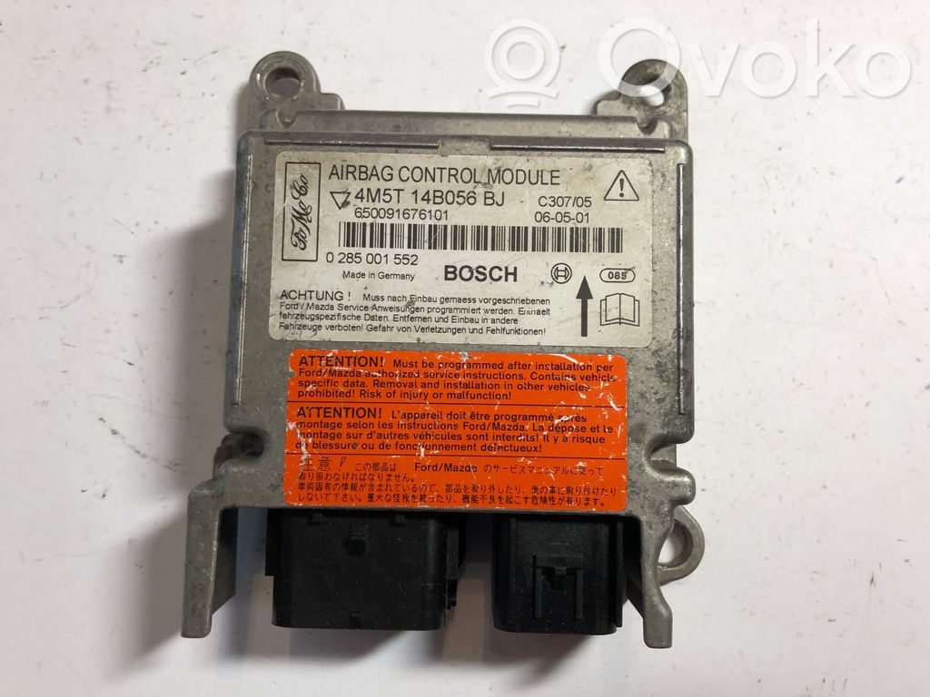 Unidad de control/módulo del Airbag   0285001552,4M5T14B056BJ,650091676101