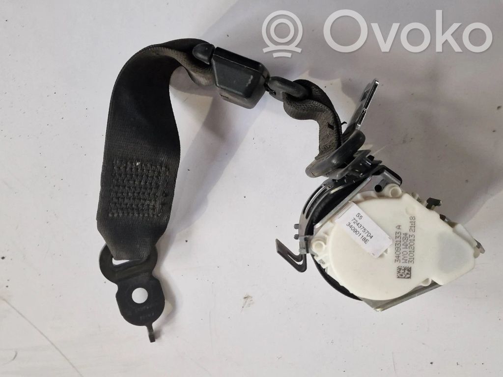 BMW 5 F10 F11 Pas bezpieczeństwa fotela tylnego 