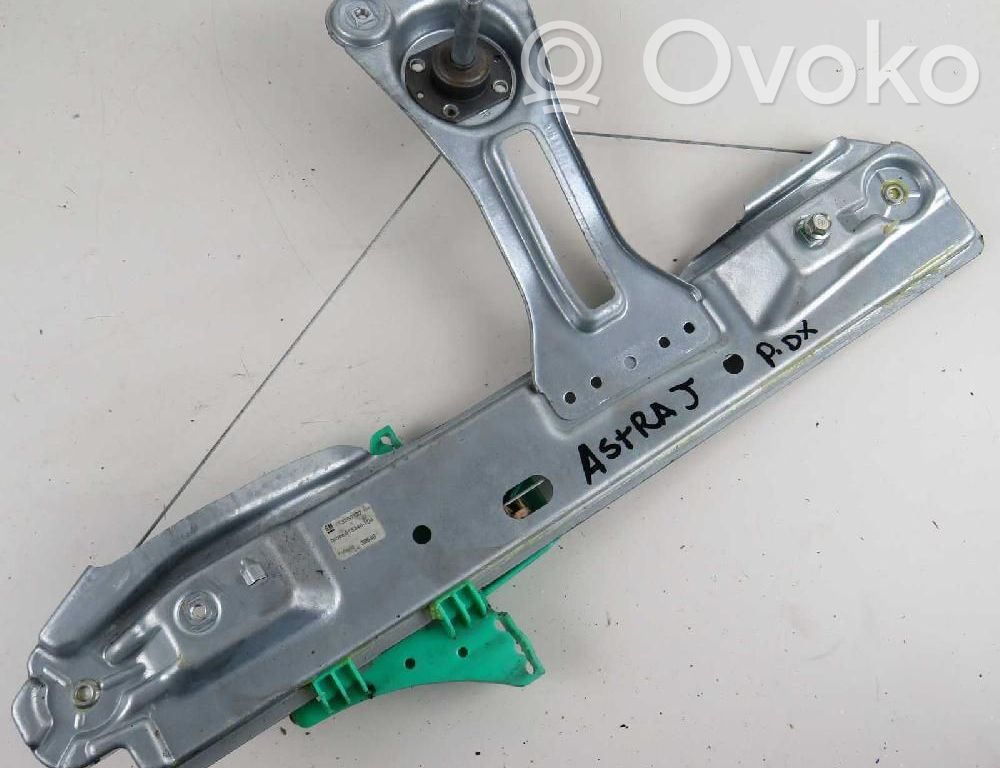 Opel Astra J Regulador manual de la ventanilla trasera 