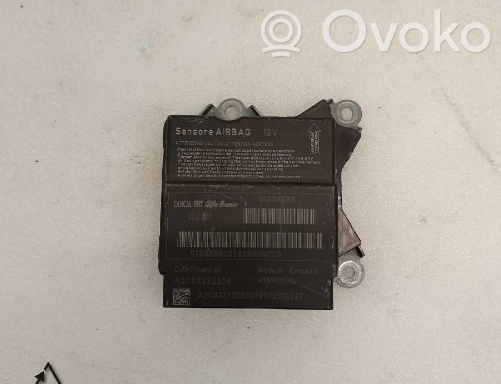 Sterownik / Moduł Airbag   51838580,A2C53332208