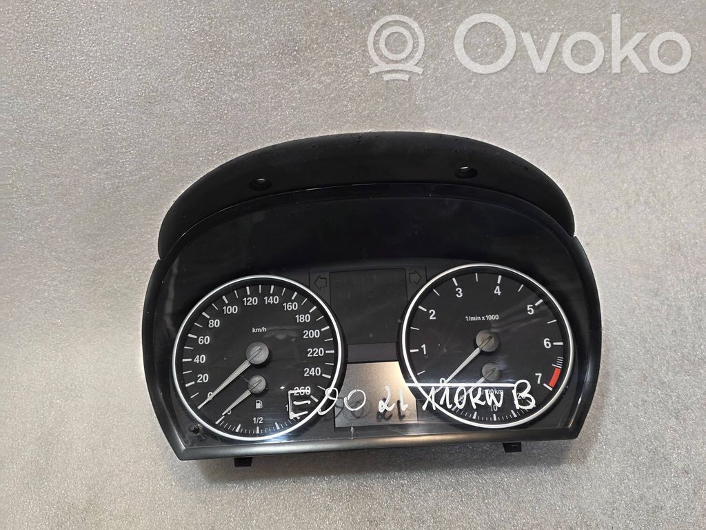 BMW 3 E90 E91 Spidometrs (instrumentu panelī) 