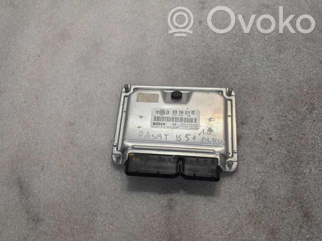 Engine control unit/module   038906019GS,1039S01469,0281010940