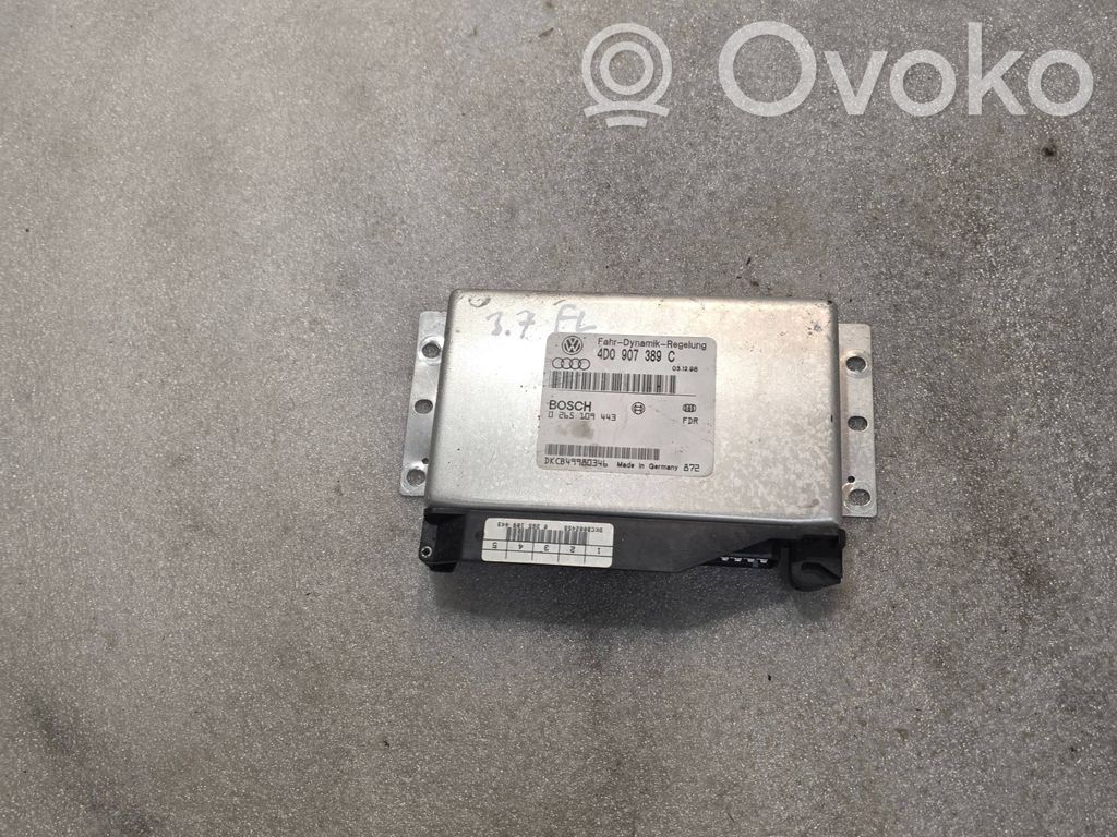 ESP (stability system) control unit   4D0907389C,0265109443,DKCB49980346