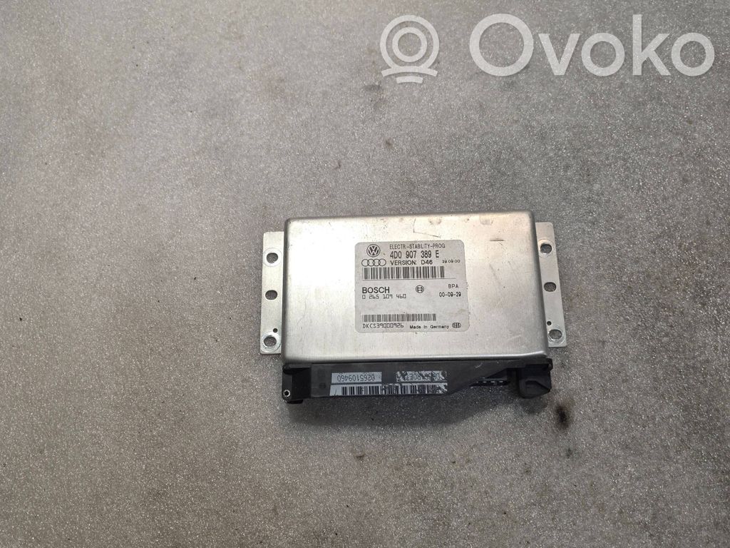 ESP-Steuergerät   4D0907389E,0265109460,DKCS39000926