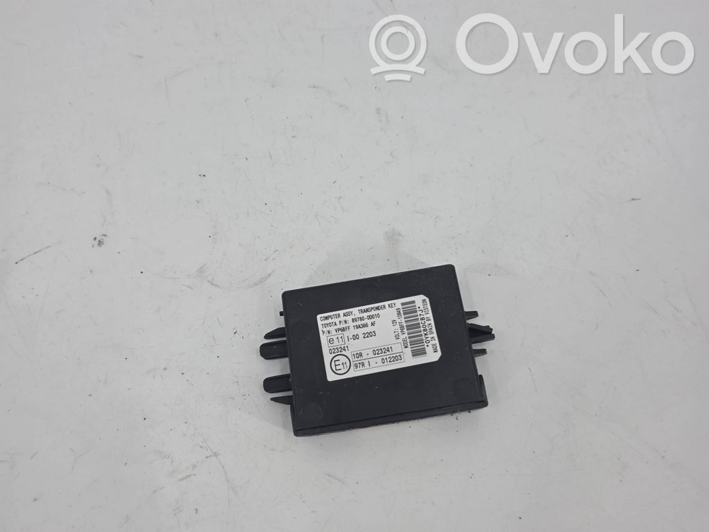 Toyota Yaris Unitate/modul comandă imobilizator 