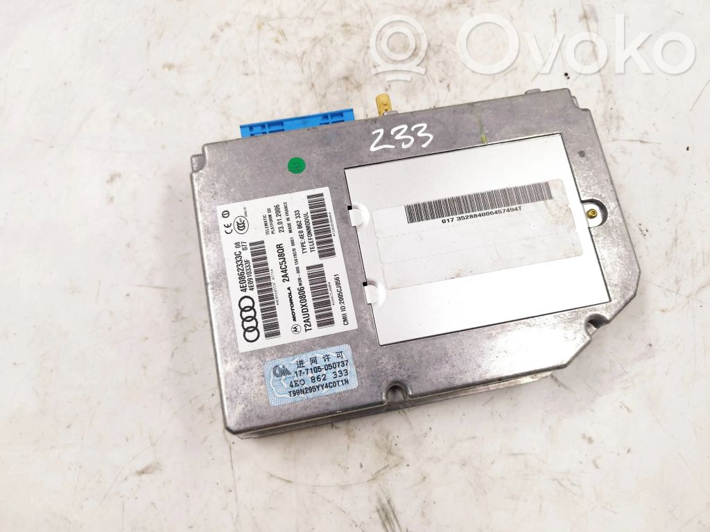 Unité de commande, module téléphone   4E0862333C,4E0910333F,2A4C5S8QR