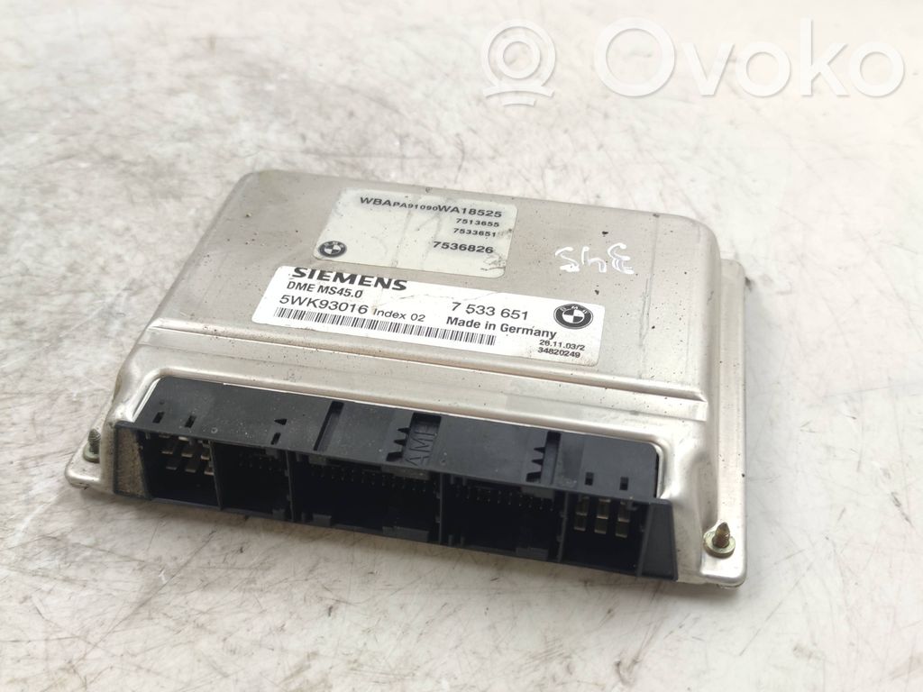 Engine control unit/module   DMEMS450,7533651,5WK93016