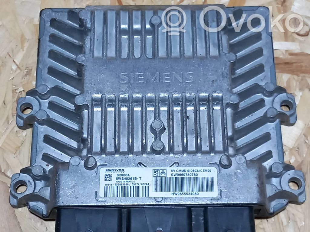 Engine control unit/module   9660780780,5WS40261BT,9655534080