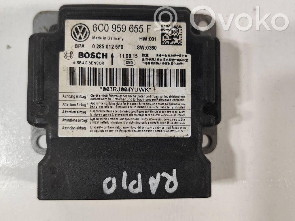 Skoda Rapid (NH) Airbag control unit/module 