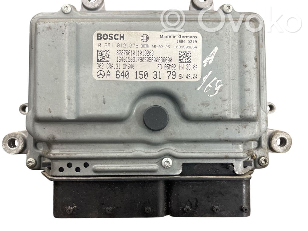 Mercedes-Benz A W169 Engine control unit/module 