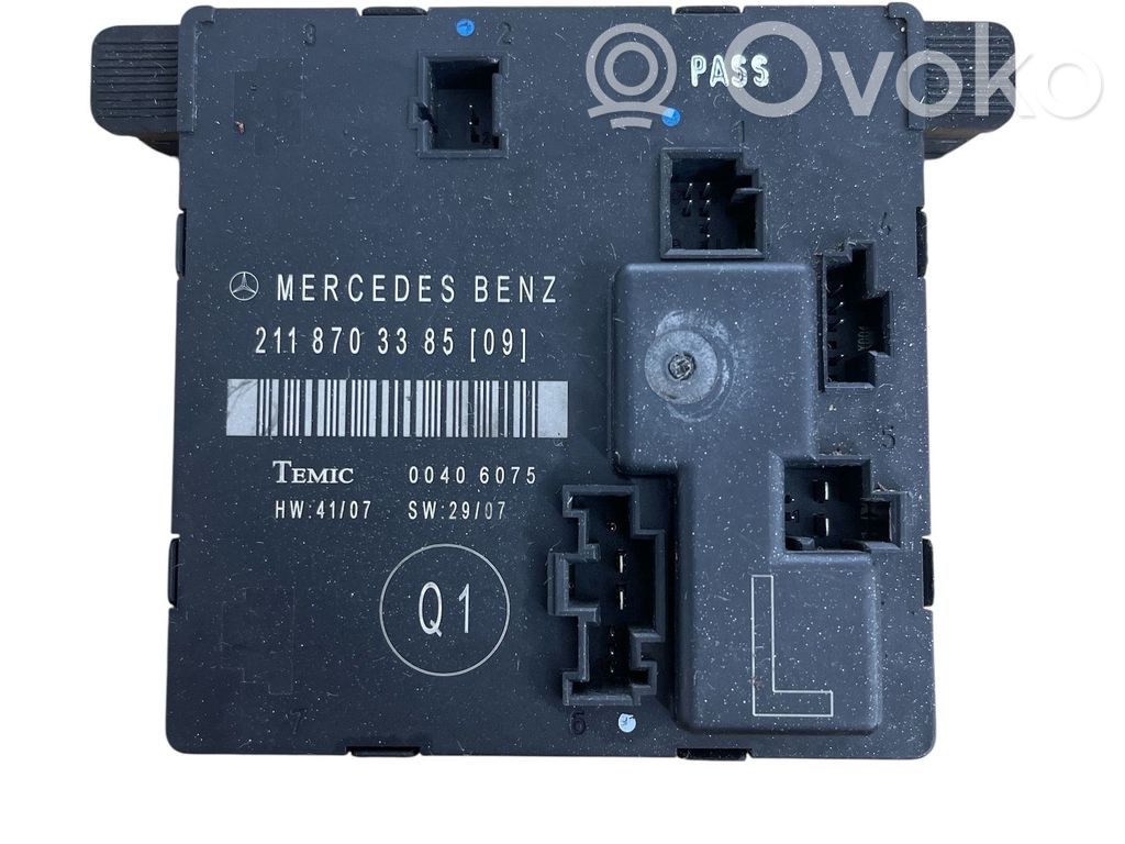 Mercedes-Benz E W211 Door control unit/module 