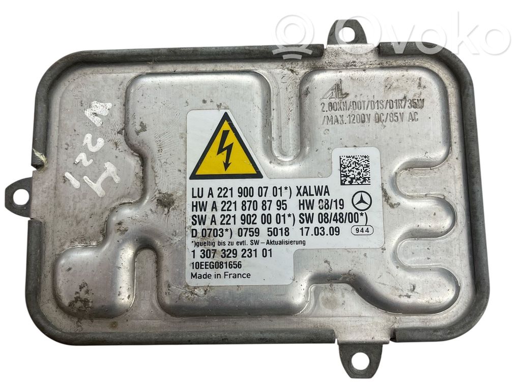 Mercedes-Benz S W221 Sterownik / moduł świateł Xenon 