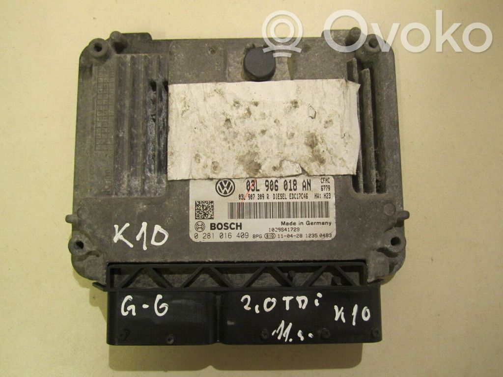 Volkswagen Golf VI Engine control unit/module 