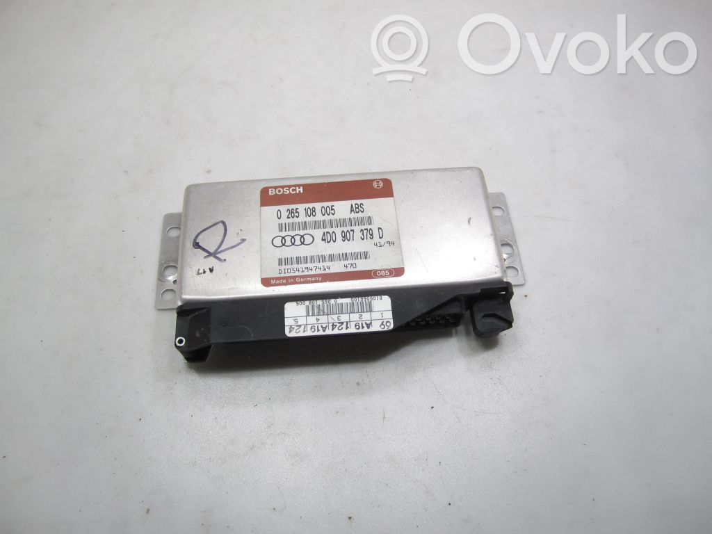 Unidad de control/módulo del ABS   4D0907379D,0265108005,DT0541947414,S00801S920
