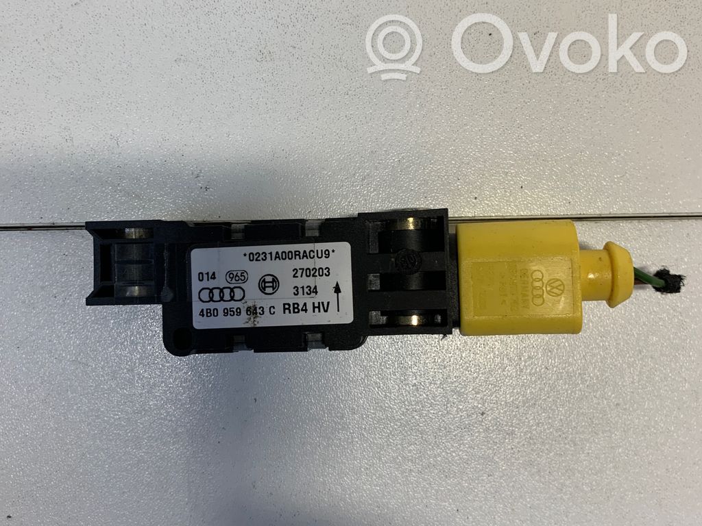 Airbag deployment crash/impact sensor   4B0959643C,270203,0231A00RACU9,4B0959643E