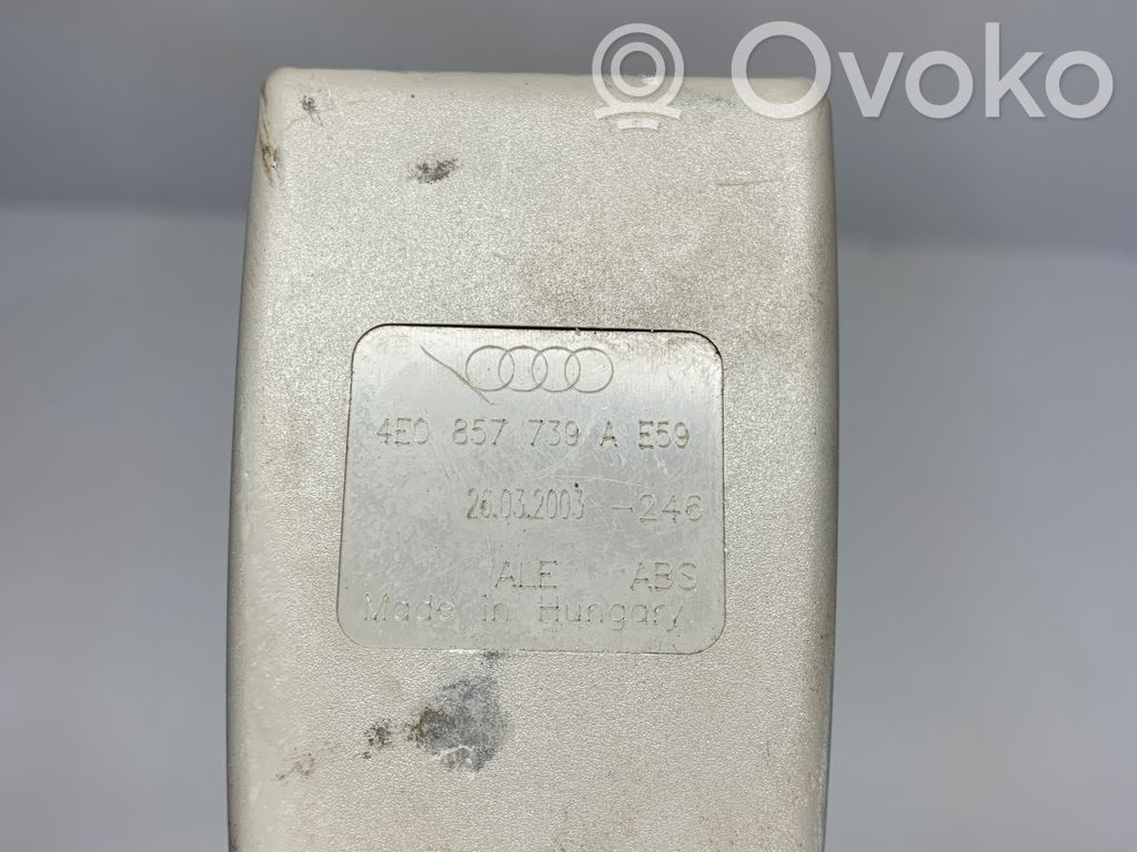Audi A8 S8 D3 4E Middle seatbelt buckle (rear) 
