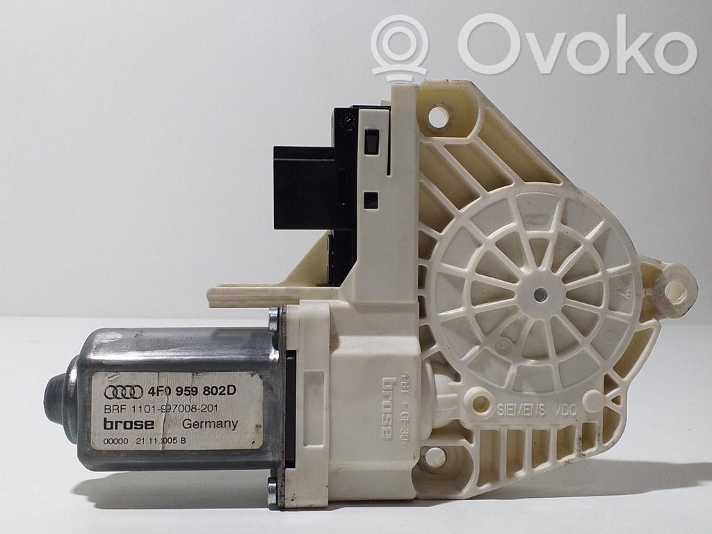 Audi A6 S6 C6 4F Motorino alzacristalli della portiera anteriore 