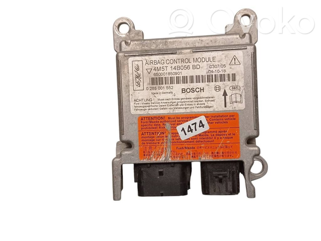 Airbag control unit/module   4M5T14B056BD,0285001552,650001850901