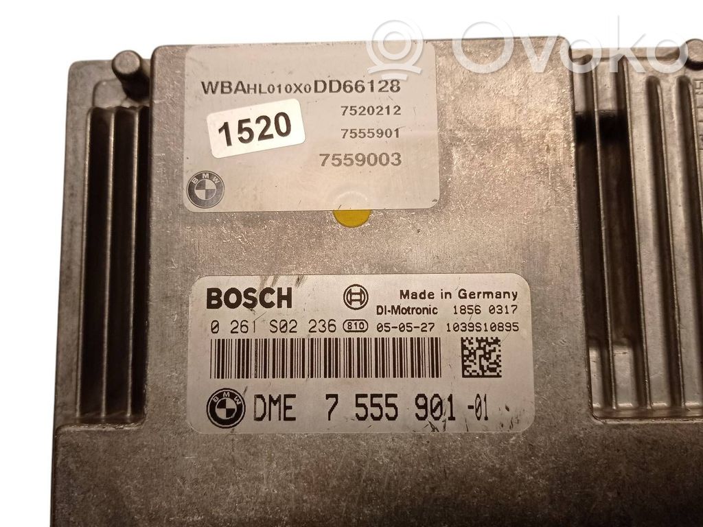 BMW 7 E65 E66 Variklio valdymo blokas 