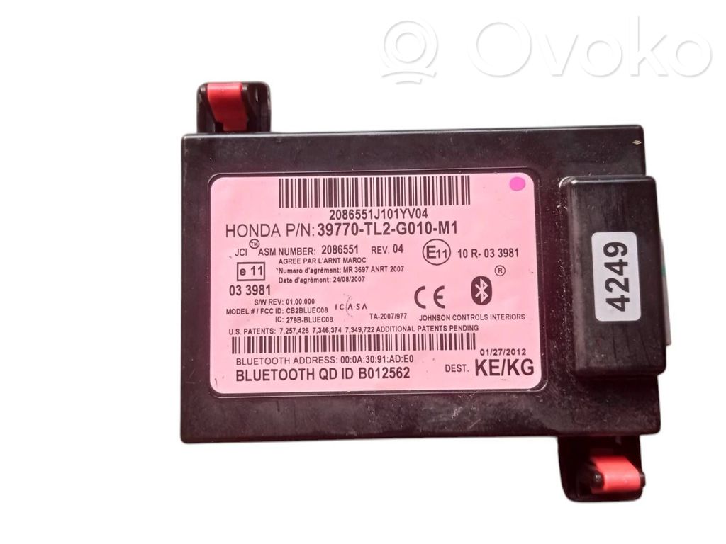 Bluetooth control unit module   39770TL2G010M1