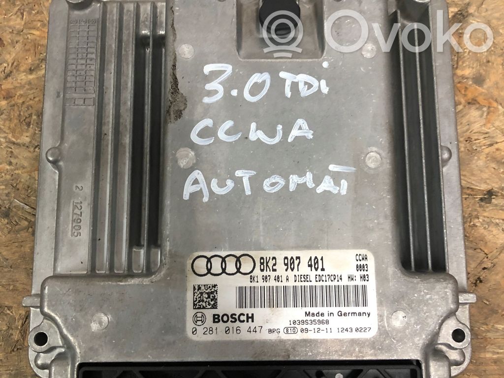 Audi A4 S4 B8 8K Engine control unit/module 