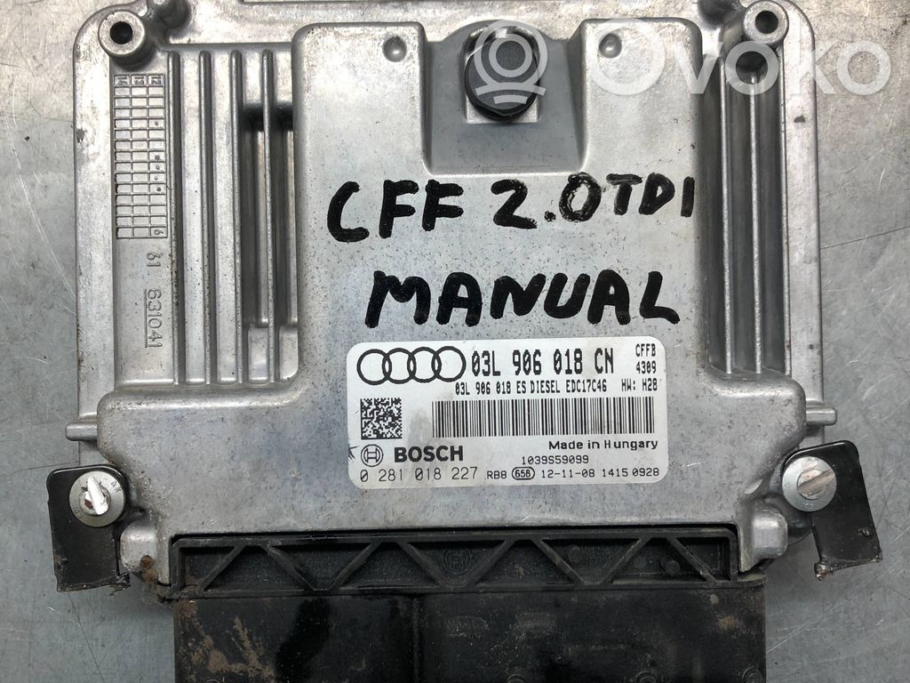 Audi Q3 8U Engine control unit/module 