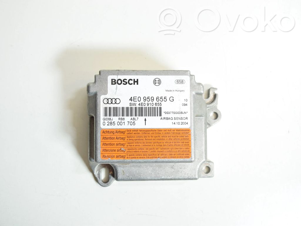 Module de contrôle airbag   4E0959655G