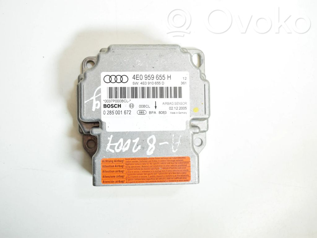 Module de contrôle airbag   4E0959655H
