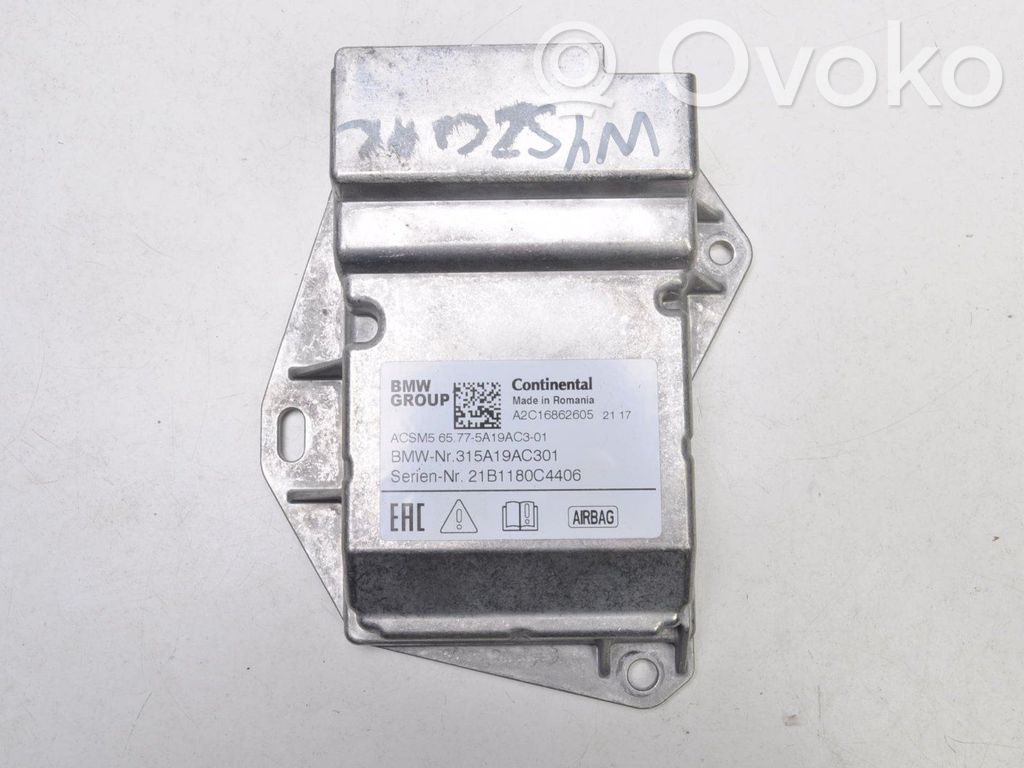 BMW 2 F44 Centralina/modulo airbag 