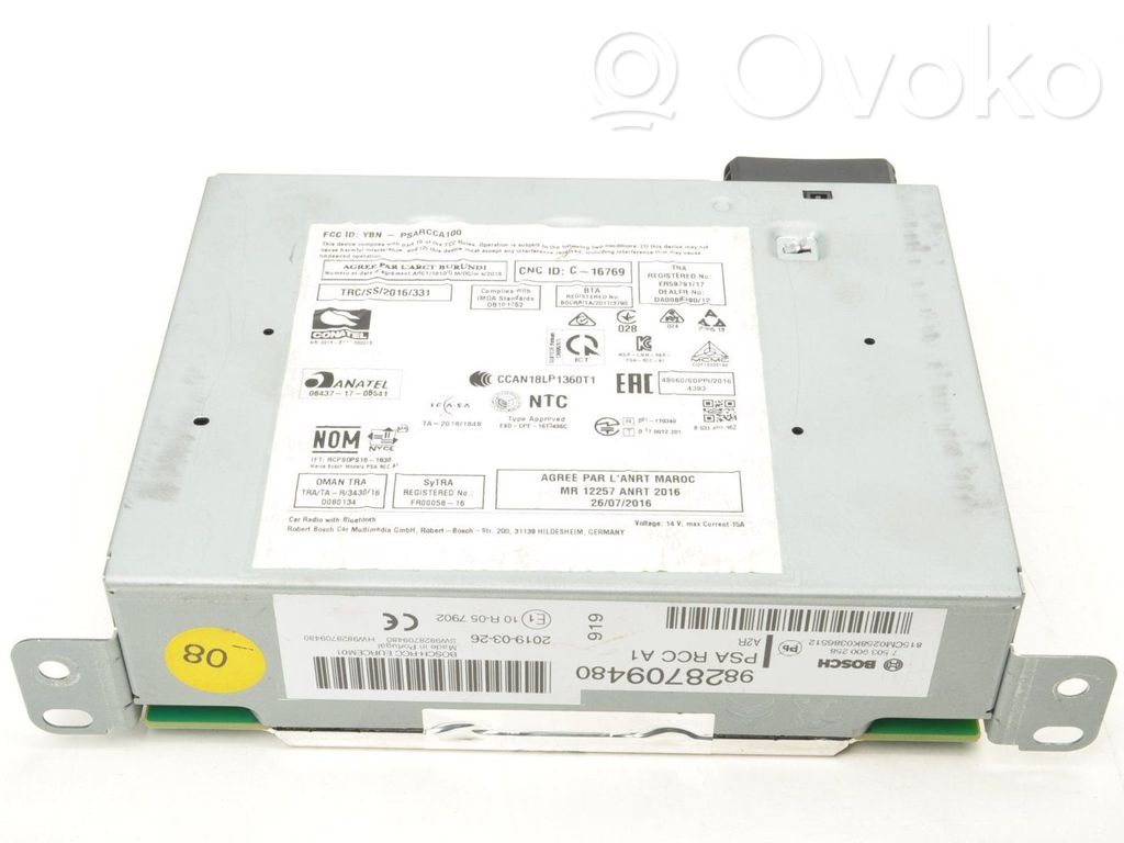 Citroen C3 Navigation unit CD/DVD player 