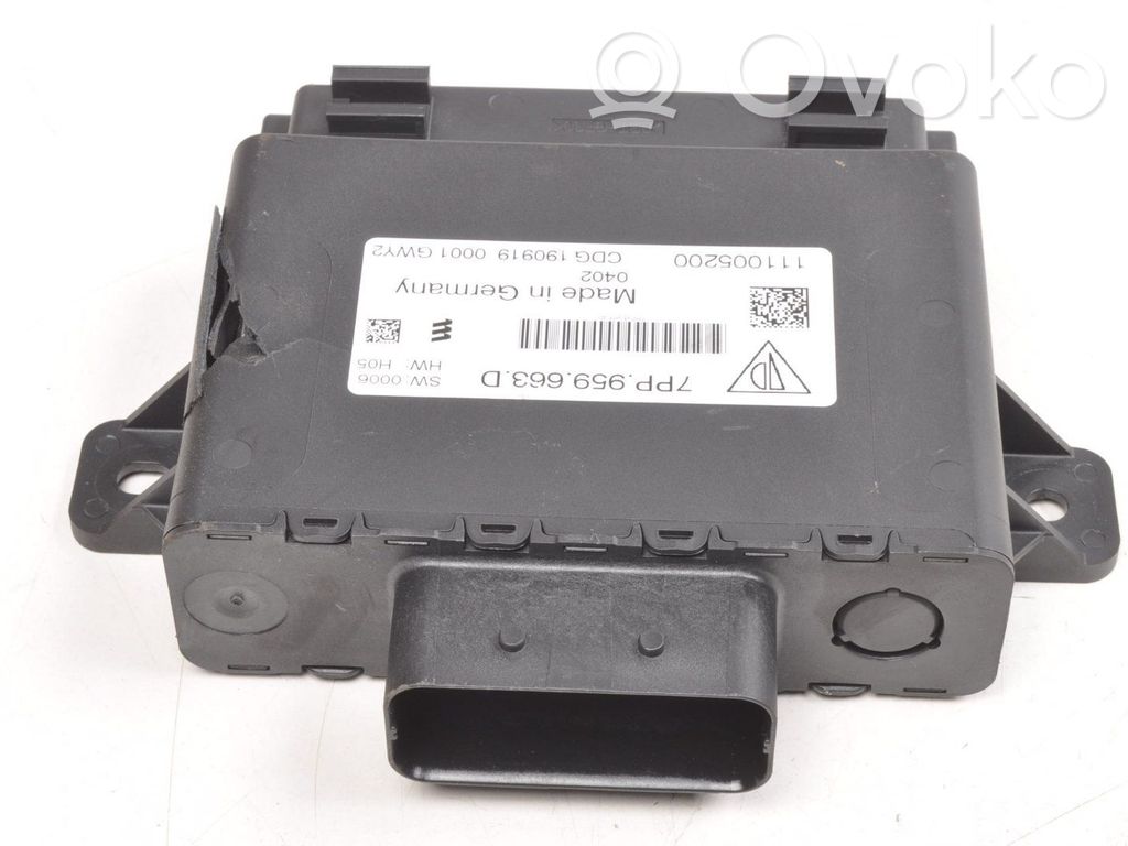 Other control units/modules   7PP959663D