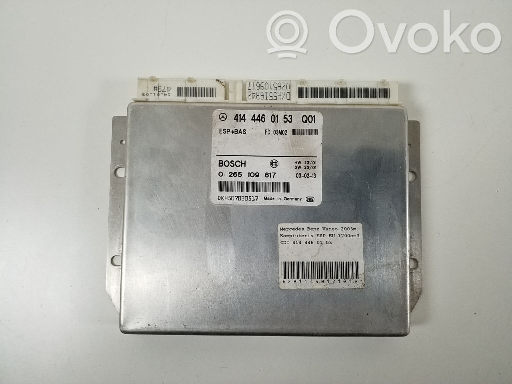 Mercedes-Benz Vaneo W414 ESP (stability system) control unit 