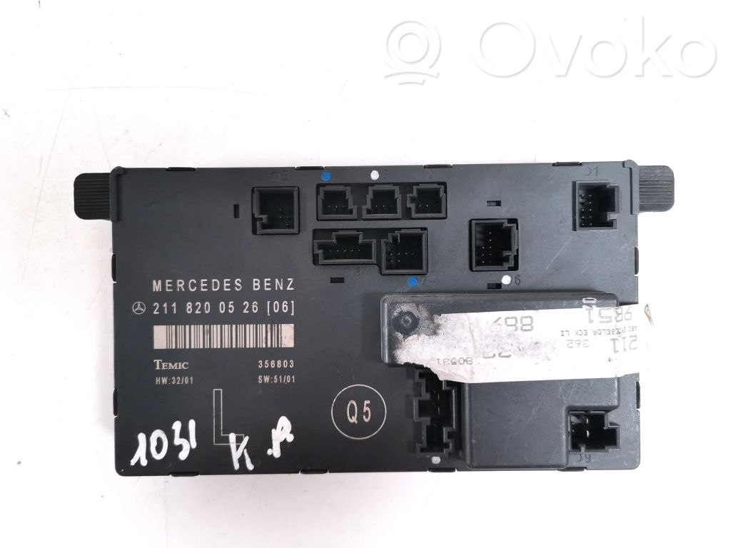 Mercedes-Benz E W211 Door control unit/module 