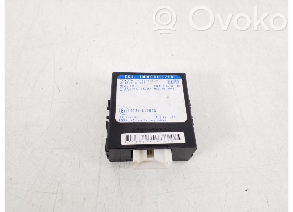 Toyota Corolla Verso E121 Immobilizer control unit/module 