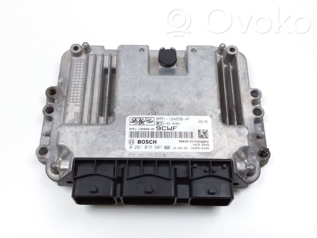 Engine control unit/module   0281015607,9M5112A650AF,9M5112A650