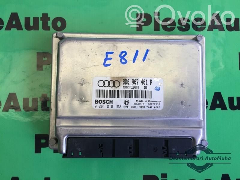 Engine control unit/module ECU   0281010158,8D090701P,8D0907401P,D68