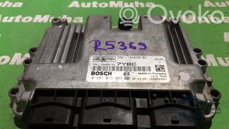 Engine control unit/module ECU   0281015963,7M6112A650BC