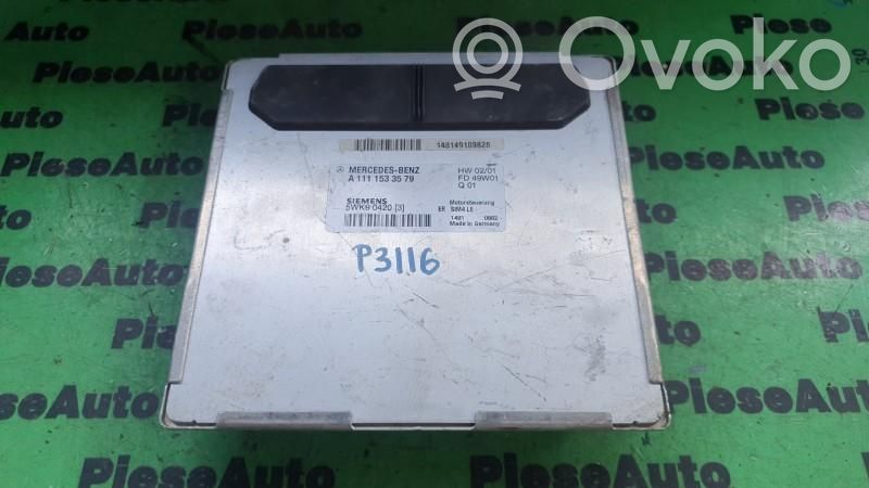Mercedes-Benz C W203 Komputer / Sterownik ECU silnika 